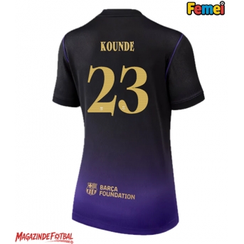 Barcelona Jules Kounde #23 Tricou Fotbal Replică 2026-27 Femei Deplasare